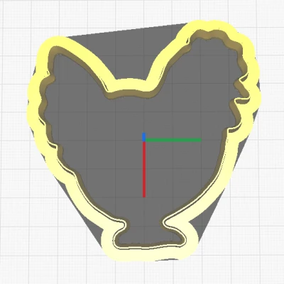 Khuôn Cắt Bánh Hình Gà