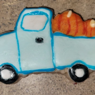 Khuôn Cắt Bánh Quy Hình Xe Tải Bí Ngô