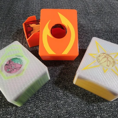 Hộp Đựng Bài Pokemon TCG Dành Cho Bài Có Bao - Hai Chất Liệu