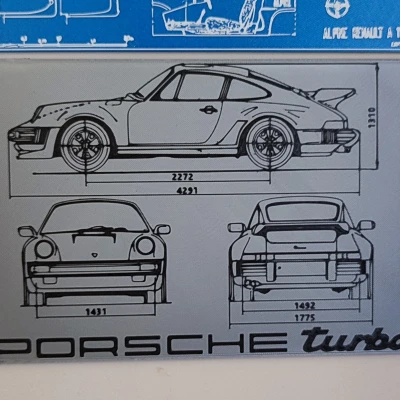 Bản vẽ Kỹ thuật Xe Porsche 911 Turbo (kiểu 930)