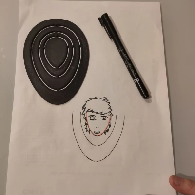 Mặt/Đầu Manga - Thước Cong Hình Pháp