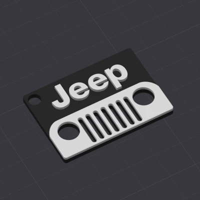 Móc Khóa Jeep Đơn Giản