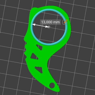 Móc Khóa Keyrambit Cho Vòng Bi 6803