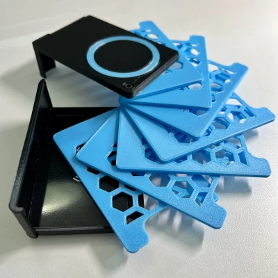 FanOutWallet 7 Thẻ/2 Khe cho Thẻ RFID/Mặt lưng MagSafe/Mặt trước AirTag