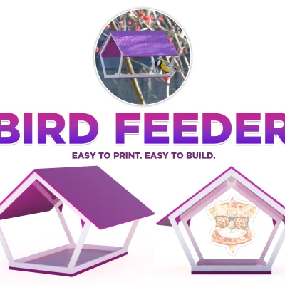 Máng Ăn Chim Bằng Nhựa PETg Siêu Bền