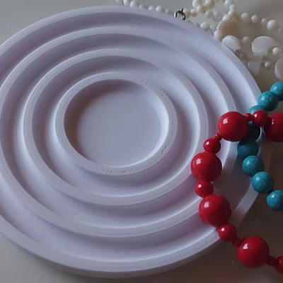 Khay tròn đựng hạt làm vòng tay hoặc vòng cổ