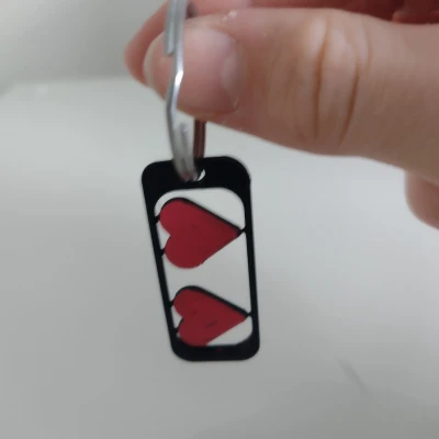 Móc khóa Trái Tim Valentine V2