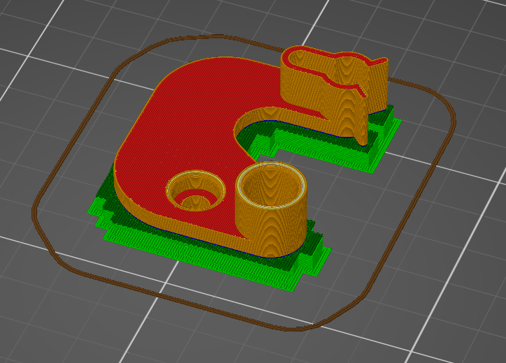 Bản lề tủ đông Upo / Gorenje (cánh phải)