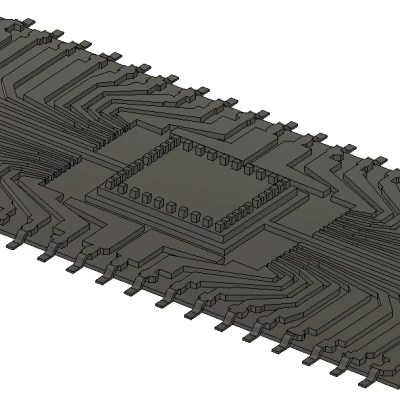 IC 40 chân đã gỡ bỏ vỏ