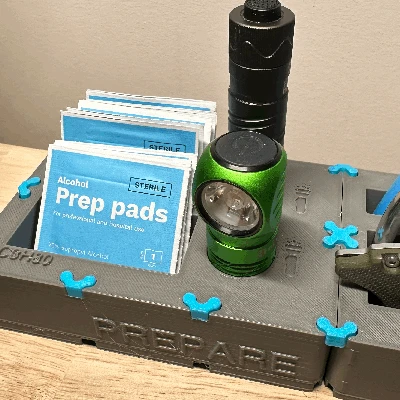 Module MMSS 2x3 - Khay Đựng Cồn & Đèn Pin