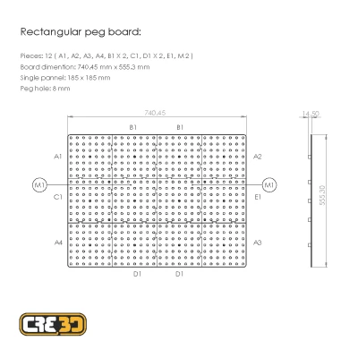 Hệ Thống Pegboard Module Có Thể Tùy Chỉnh
