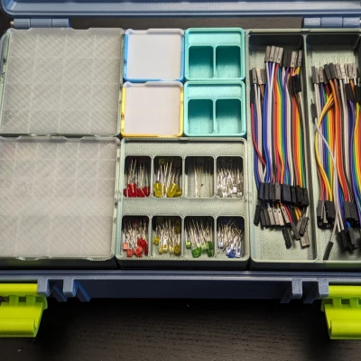 Hộp Lưới Gridfinity Có Nắp (Bản Parametric)