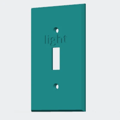 Nắp công tắc đèn (có chữ 'light')