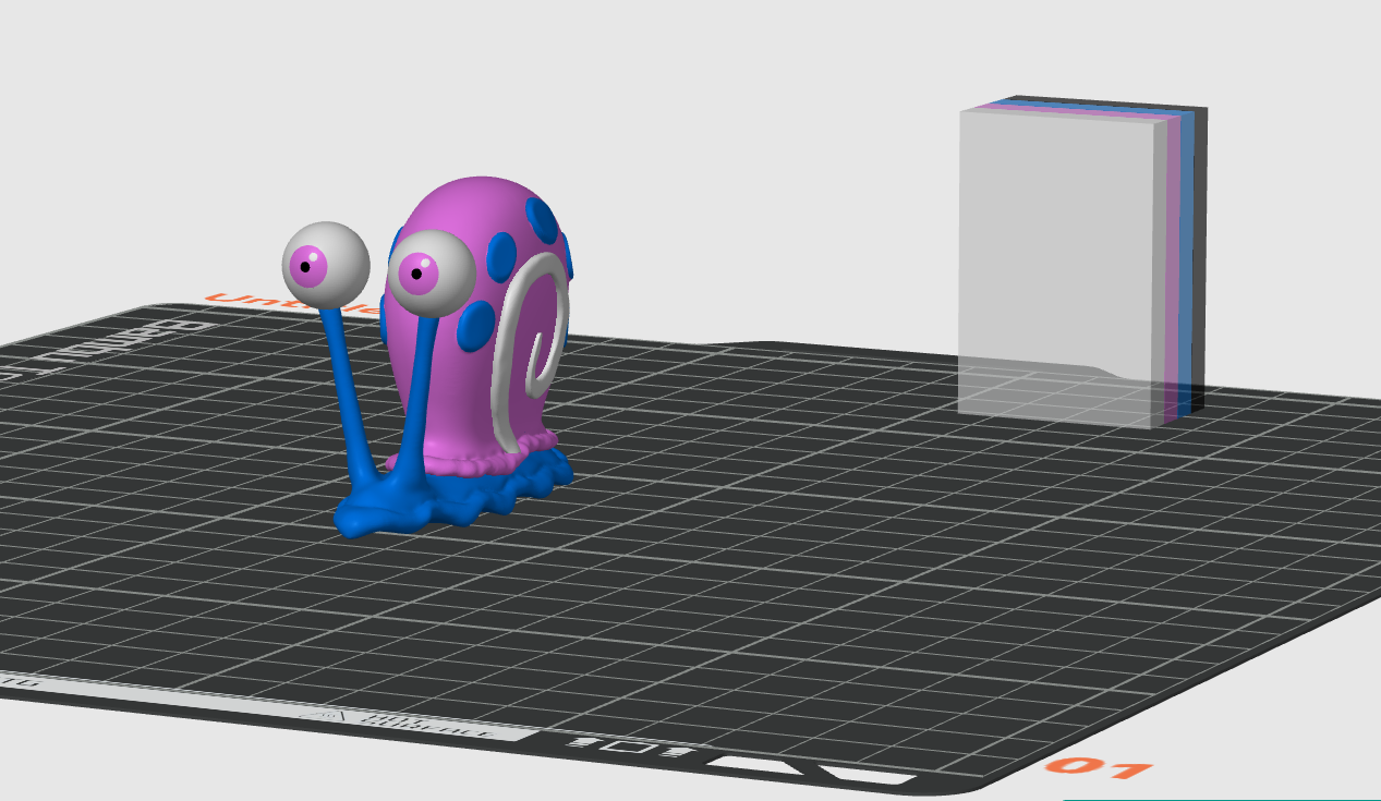 Ốc Sên Gary 4 Màu - In Đa Sắc