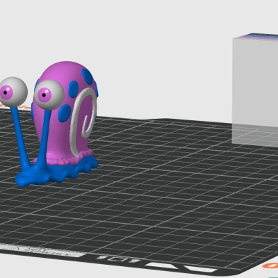 Ốc Sên Gary 4 Màu - In Đa Sắc