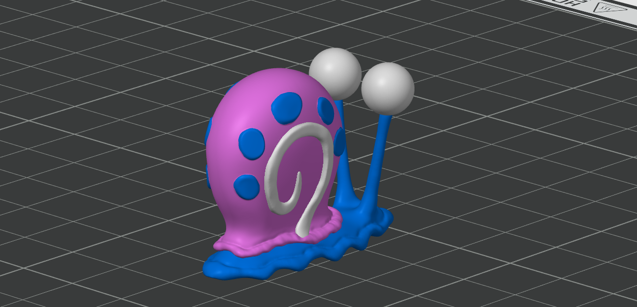 Ốc Sên Gary 4 Màu - In Đa Sắc