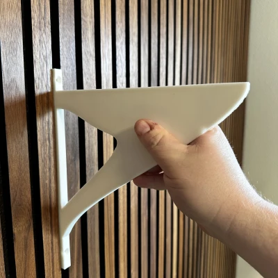 Giá Đỡ Kệ Gắn Tường Gỗ Dạng Thanh