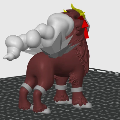 Mô Hình Entei 6 Màu - Pokémon Đa Sắc