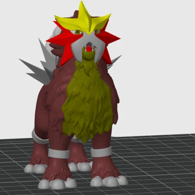 Mô Hình Entei 6 Màu - Pokémon Đa Sắc