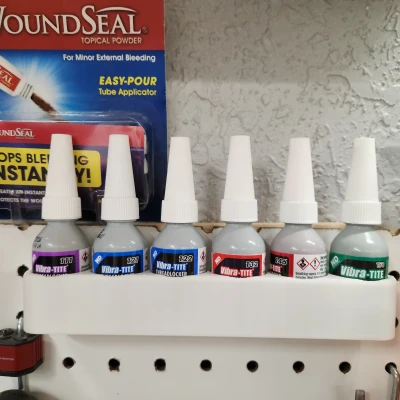 Kệ Đựng Keo Vibra-Tite Cho Bảng Pegboard - 6 Lỗ