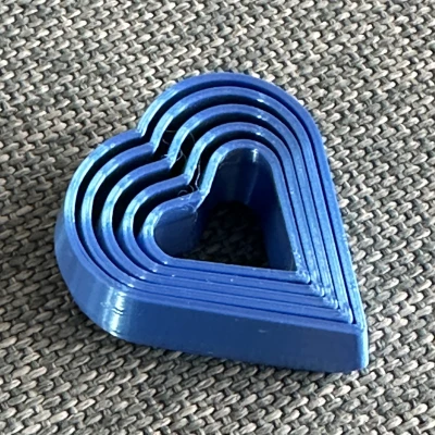 Bộ Đồ Chơi Fidget Nhỏ Xếp Lồng - Sao 8 Cánh, Trái Tim, và Vòng Tròn