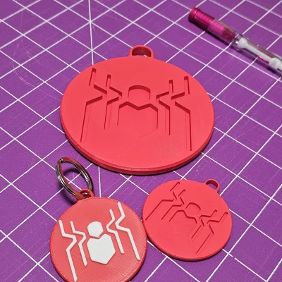Móc Khóa Logo Spider-Man FFH (Biểu Tượng Nâng Cấp)