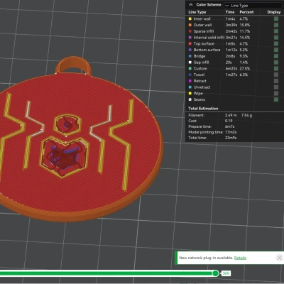 Móc Khóa Logo Spider-Man FFH (Biểu Tượng Nâng Cấp)