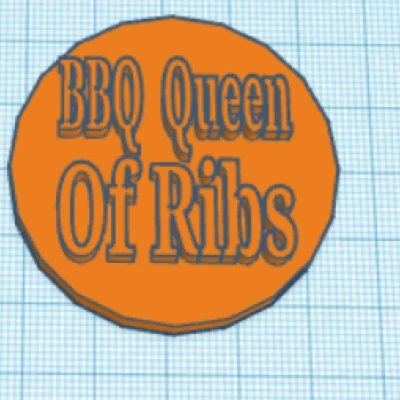 BBQ Pin (Queen Of Ribs)