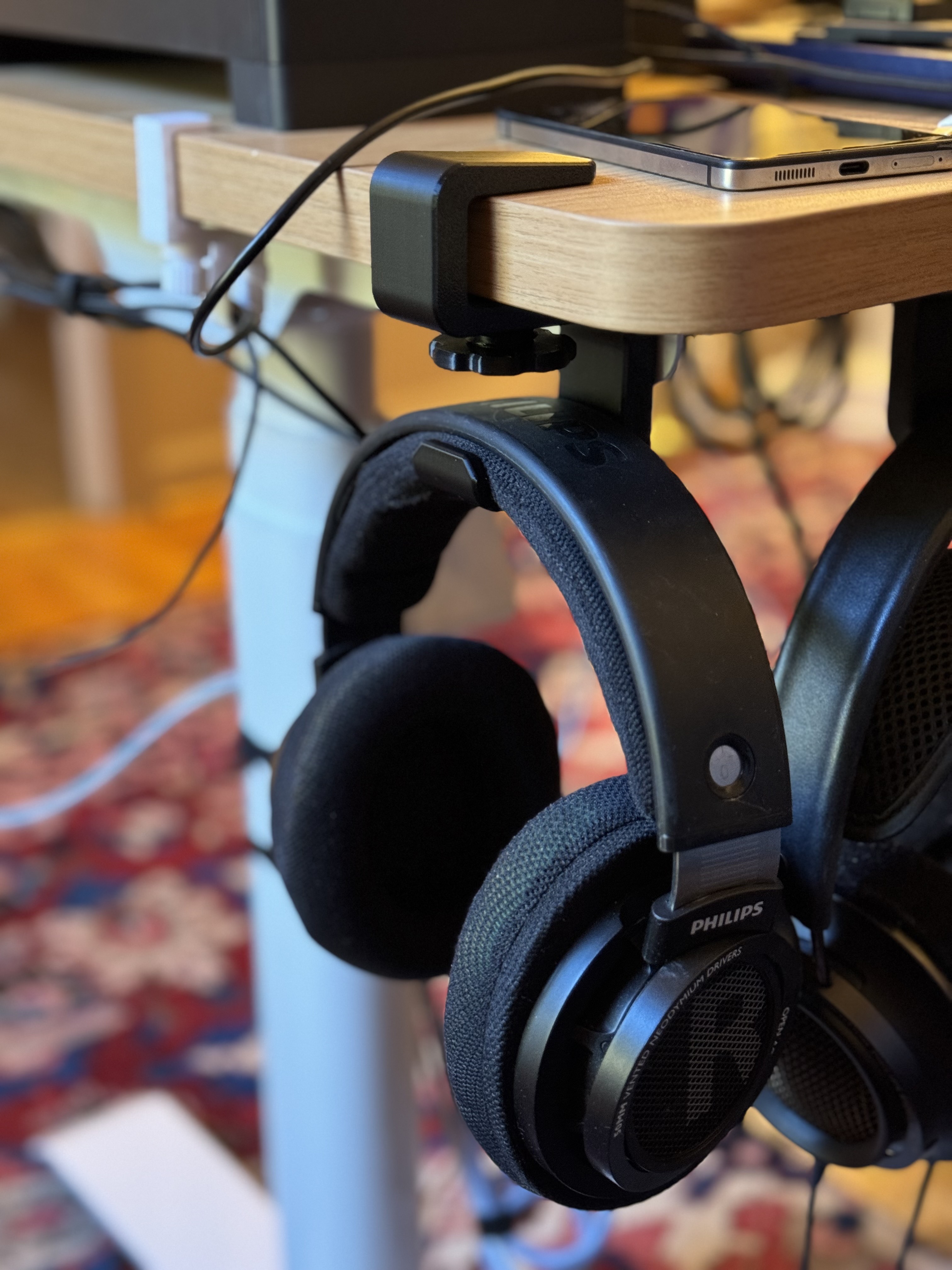 Móc Treo Tai Nghe - Gắn Dưới Bàn (19-26mm)