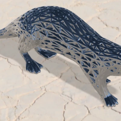 Rái cá Voronoi - Mô hình dự thi hình học Voronoi