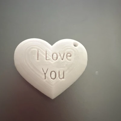 Móc khóa trái tim "I Love You"