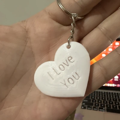 Móc khóa trái tim "I Love You"