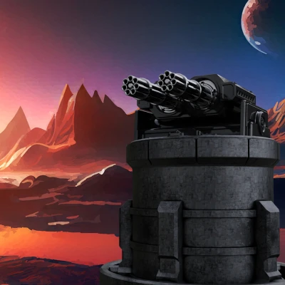 KIT THÁP PHÁO GATLING | MINIATURE TABLETOP