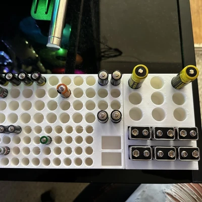 Khay/Giá Đỡ/Tổ Chức Pin (18650 + 9v) + (AA + AAA + 9v)