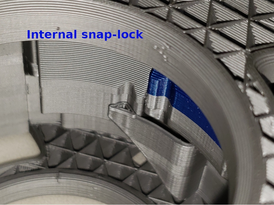 LockSpool V3: Cuộn dây filament tái sử dụng, tùy chỉnh (in 1 bộ phận 2 lần)