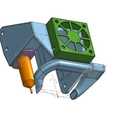 Giá đỡ quạt kèm BLTouch cho KP3S