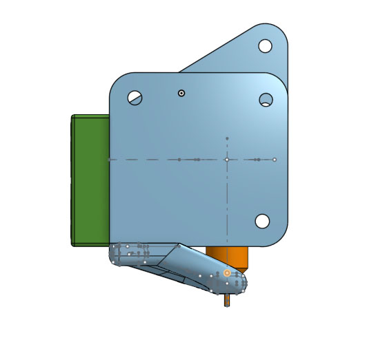 Giá đỡ quạt kèm BLTouch cho KP3S
