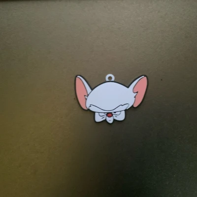 Móc khóa/Mặt dây chuyền nhân vật hoạt hình Pinky (Pinky & The Brain)