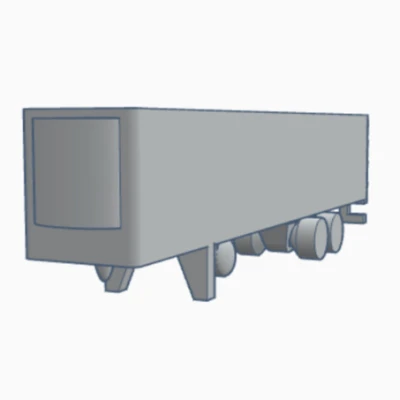 Mô Hình Rơ Moóc Lạnh Mini 53 Feet