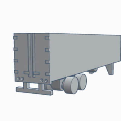 Mô Hình Rơ Moóc Lạnh Mini 53 Feet