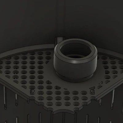 Chân Nước Bể Cá - Che Ống Dẫn Nước Ra Hệ Thống Lọc