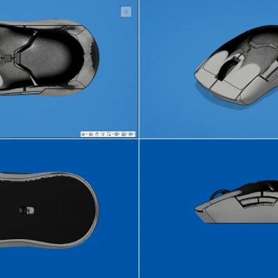 ZS-VML, Chuột Không Dây Đối Xứng In 3D Cảm Hứng Razer Viper Mini Cho G305