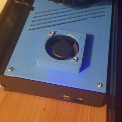 Nắp Hộp Điều Khiển Ender-3 Êm Hơn + Mát Hơn (Tương Thích Quạt Zin+4020)