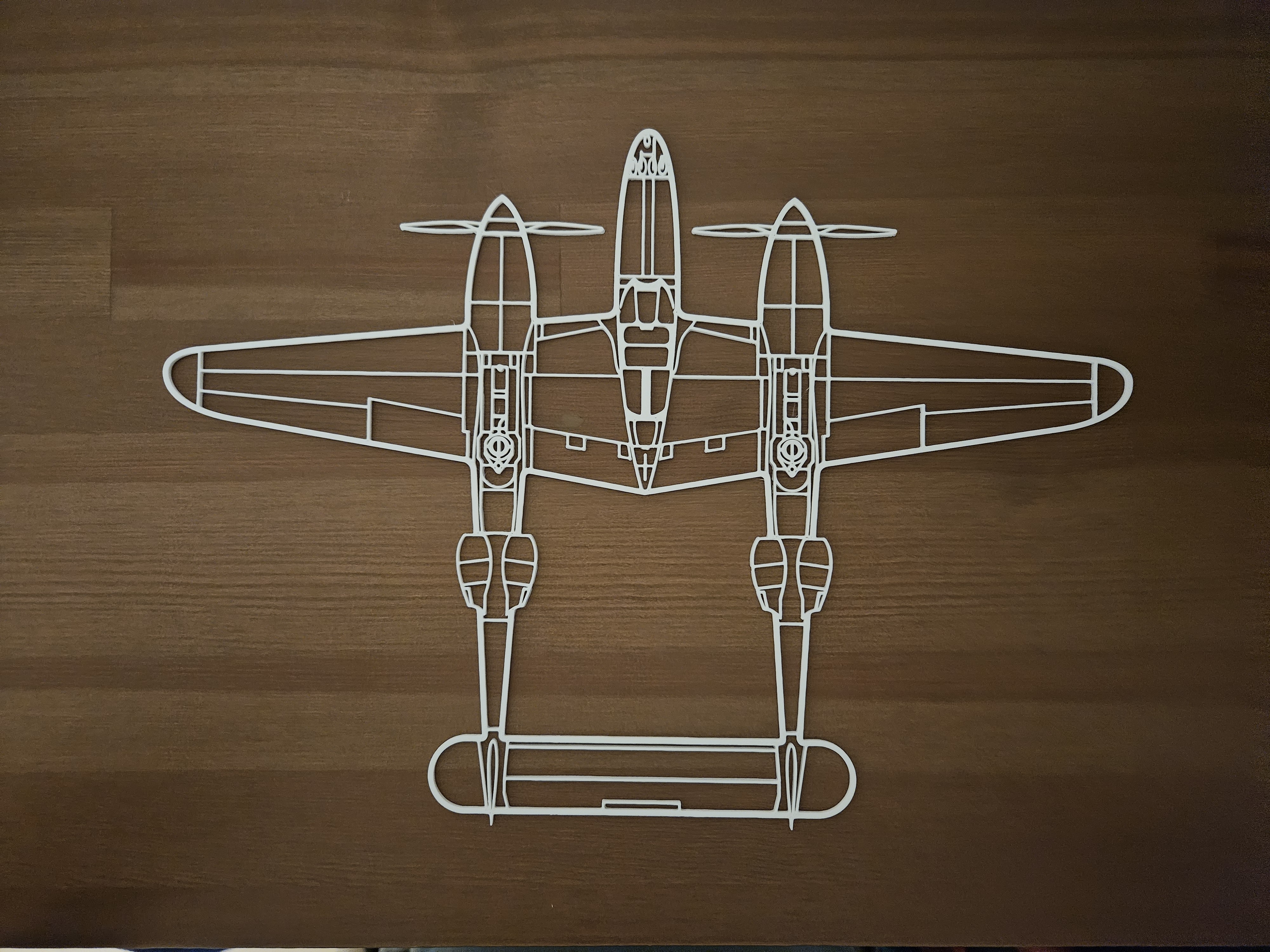 Tranh Treo Tường Máy Bay P38 Lightning