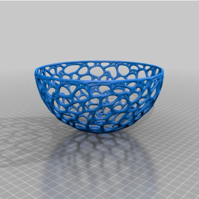 Chậu trang trí hình bán cầu Voronoi