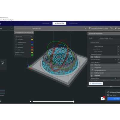 Chậu trang trí hình bán cầu Voronoi