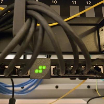 Hộp khuếch tán đèn LED tùy chỉnh (cài sẵn cho MikroTik RB4011)