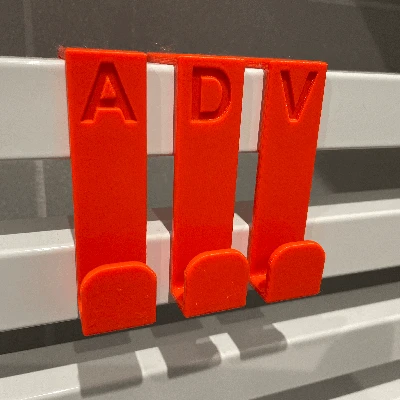 Móc vuông treo đồ cho tản nhiệt 25mm