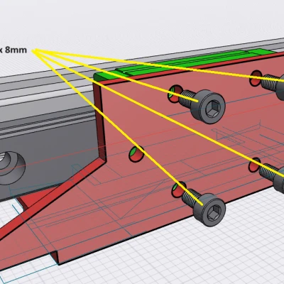 Bộ đổi đầu phun nhanh Sprite và ray tuyến tính trục X