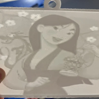 Mô Hình Lithophane Mulan